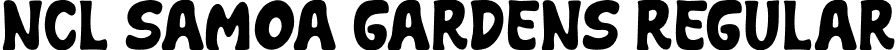 NCL Samoa Gardens Regular font | NCLSamoaGardens-Regular.otf