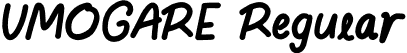 UMOGARE Regular font | UMOGARE Regular.otf