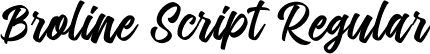 Broline Script Regular font | Broline Script.ttf