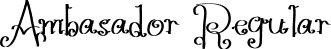 Ambasador Regular font | Ambasador.ttf