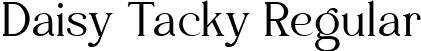 Daisy Tacky Regular font | DaisyTacky-Regular.ttf