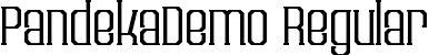 PandekaDemo Regular font | PandekaDemoRegular.ttf