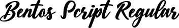 Bentos Script Regular font | Bentos Script.ttf