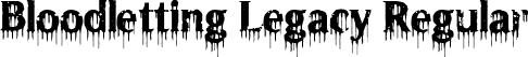 Bloodletting Legacy Regular font | BloodlettingLegacy.ttf