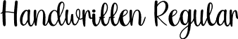 Handwritten Regular font | Handwritten.otf