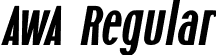 AwA Regular font | AwA-Italica.ttf