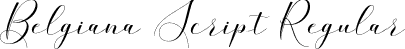 Belgiana Script Regular font | Belgiana Script.otf