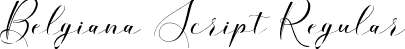 Belgiana Script Regular font | Belgiana Script.ttf