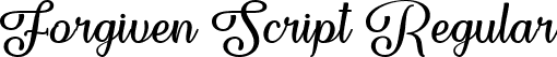 Forgiven Script Regular font | Forgiven Script - TTF.ttf