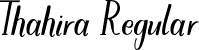 Thahira Regular font | Thahira.otf