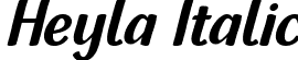 Heyla Italic font | Heyla Italic.otf