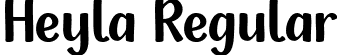 Heyla Regular font | Heyla.otf