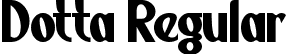 Dotta Regular font | Dotta.ttf