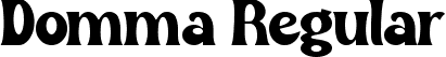 Domma Regular font | Domma.ttf