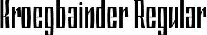 Kroegbainder Regular font | Kroegbainder.otf