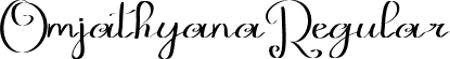 Omjathyana Regular font | Omjathyana.ttf