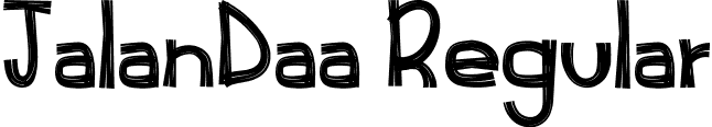 JalanDaa Regular font | JalanDaa.ttf