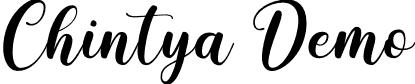 Chintya Demo font | Chintya-Demo.otf