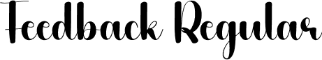 Feedback Regular font | Feedback.otf