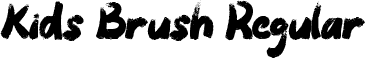 Kids Brush Regular font | Kids Brush TTF Personal.ttf