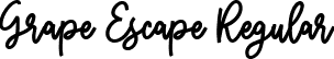 Grape Escape Regular font | Grape Escape.otf