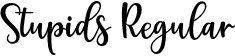 Stupids Regular font | Stupids.otf