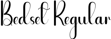 Bedset Regular font | Bedset.otf