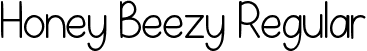 Honey Beezy Regular font | Honey Beezy.ttf