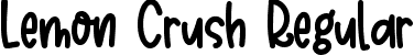 Lemon Crush Regular font | Lemon Crush.ttf