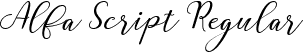 Alfa Script Regular font | Alfa Script.ttf