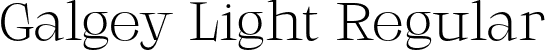 Galgey Light Regular font | Galgey-Light.otf