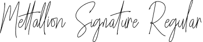 Mettallion Signature Regular font | Mettallion Signature.ttf