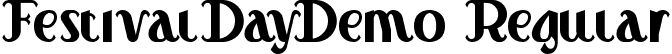 FestivalDayDemo Regular font | FestivalDayDemoRegular.ttf