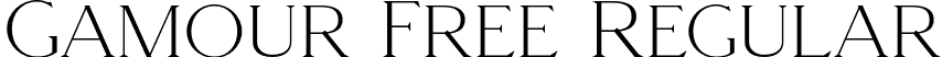 Gamour Free Regular font | Gamour Regular.otf