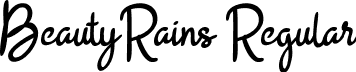 BeautyRains Regular font | BeautyRains.ttf