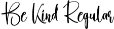 Be Kind Regular font | Be-Kind.otf