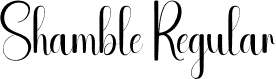 Shamble Regular font | Shamble.otf