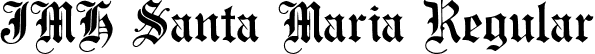 JMH Santa Maria Regular font | JMH Santa Maria.otf