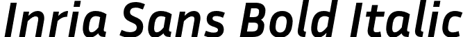 Inria Sans Bold Italic font | InriaSans-BoldItalic.otf