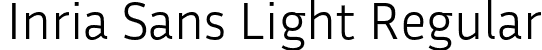 Inria Sans Light Regular font | InriaSans-Light.otf