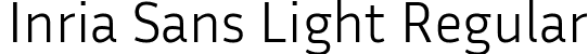 Inria Sans Light Regular font | InriaSans-Light.ttf