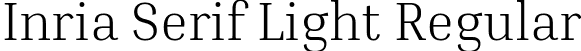 Inria Serif Light Regular font | InriaSerif-Light.ttf