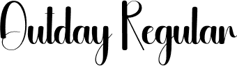 Outday Regular font | Outday.otf