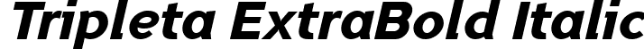 Tripleta ExtraBold Italic font | Tripleta-ExtraBold-italic-Demo-FFP.ttf