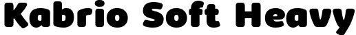 Kabrio Soft Heavy font | Kabrio-Soft-Heavy-trial.ttf