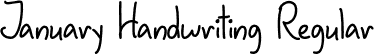 January Handwriting Regular font | January Handwriting - OTF.otf