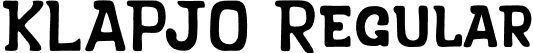 KLAPJO Regular font | KLAPJO Regular.otf