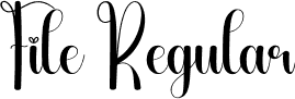 File Regular font | File.otf