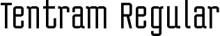 Tentram Regular font | Tentram Regular.otf