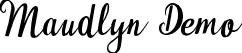 Maudlyn Demo font | Maudlyn Demo.ttf